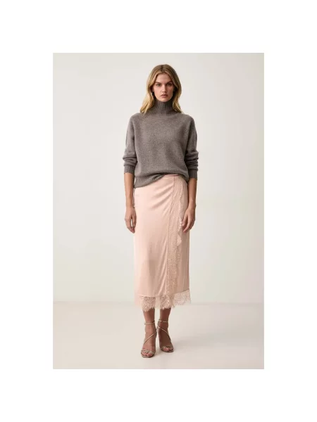 Spódnica midi Twinset różowa