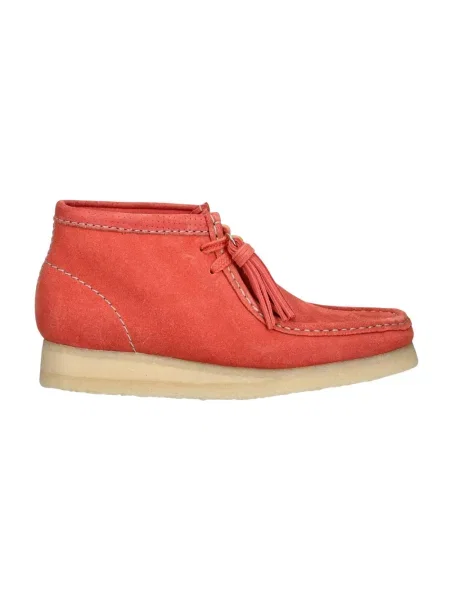 Botki Clarks zamszowe pomarańczowe