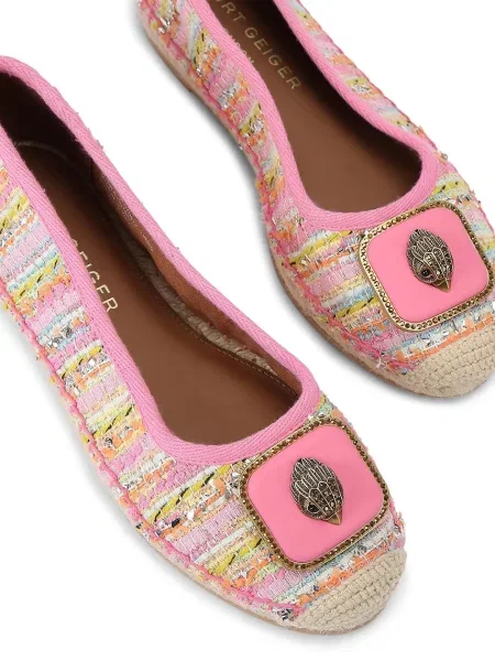 Kurt Geiger London espadrilky dámske Pimlico Tie Ballet ružová