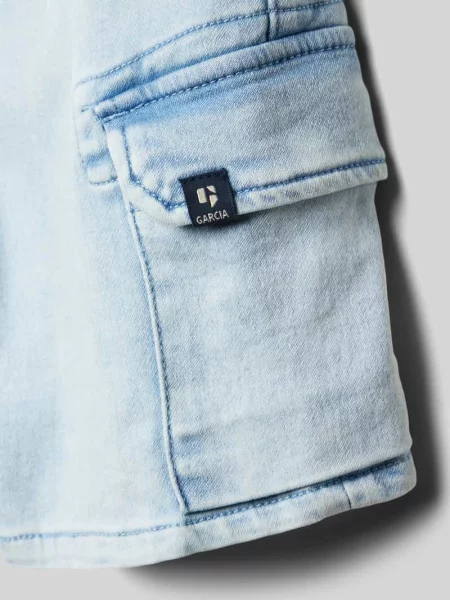 Szorty jeansowe z cargo Garcia niebieskie