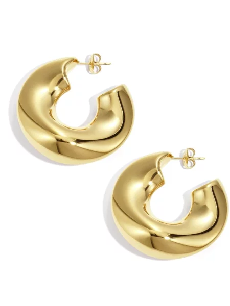 Cala Rose Cercei CHUNKY HOOP auriu roz