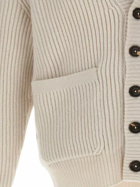 Gulerat cardigan Eleventy tricotate