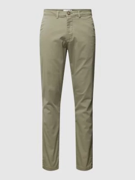 Spodnie o kroju slim fit z lamowanymi z tyłu model ‘Miles' Selected Homme