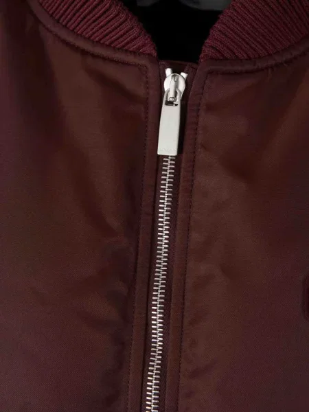 Geacă bomber Off-white cu autograf alb