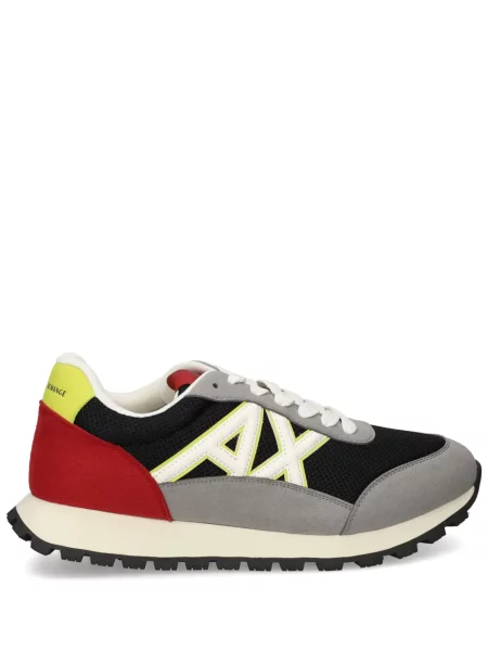 Sneakerși Armani Exchange plasă gri