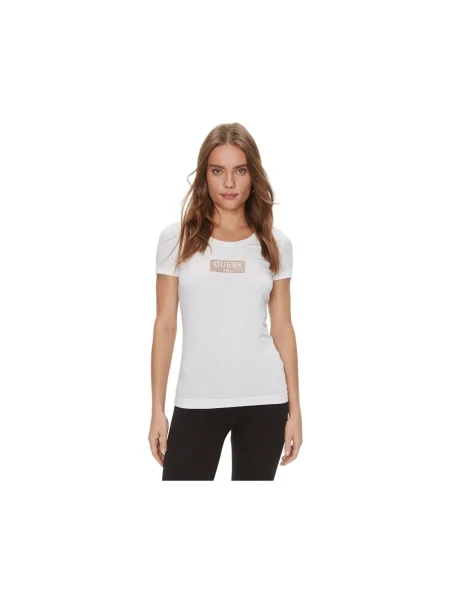 GUESS Tricou | alb