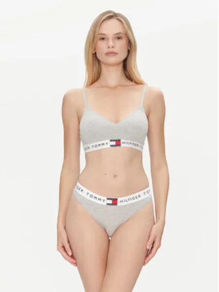 Tommy Hilfiger Klasické kalhotky Šedá bílé