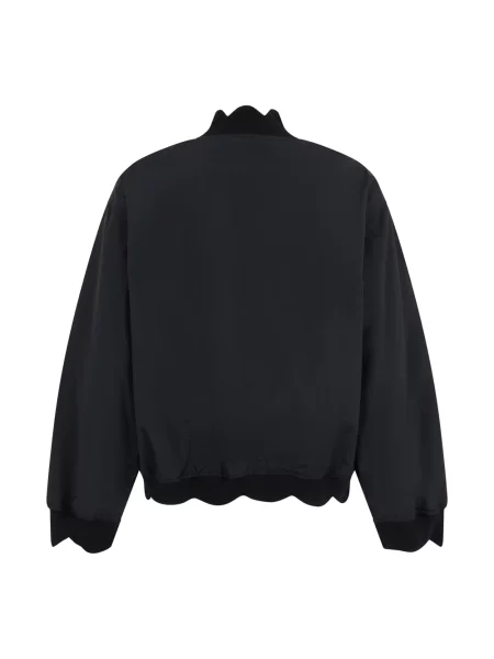 Kurtka bomber Moschino z logo czarny