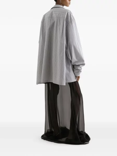 Koszula Dolce And Gabbana w paski biała