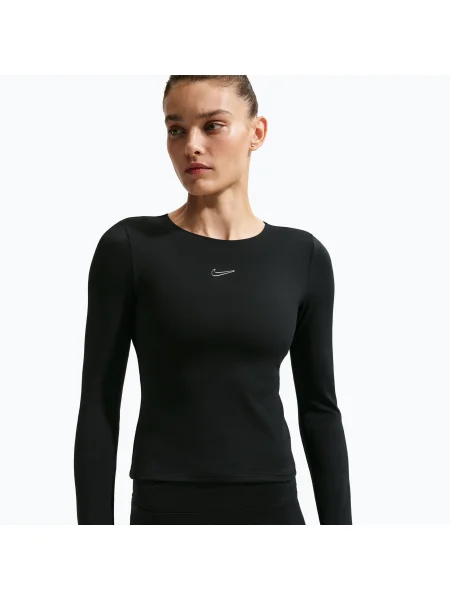 Tricou cu mânecă lungă Nike negru
