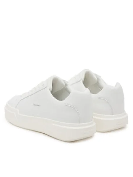 Calvin Klein Sneakersy Chunky Cupsole Laceup Lth Wn biela