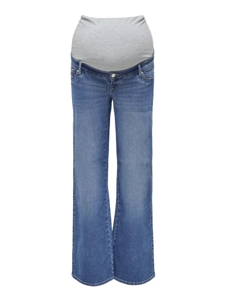 Only Maternity Jeans OLMSNOW albastru / amestecat gri