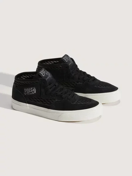 Vans Half Cab Decon teniși înalți din piele întoarsă negru