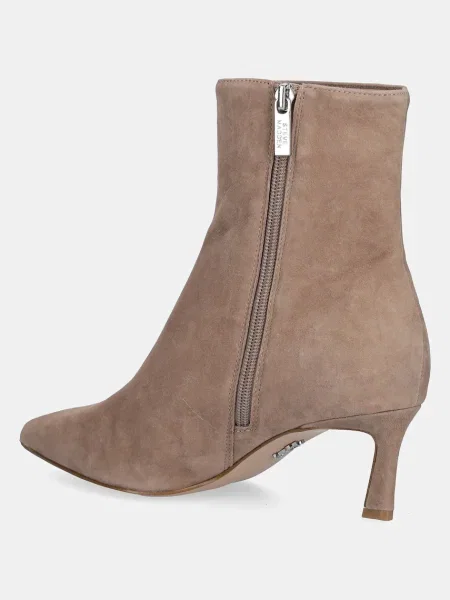 Замшеві черевики Steve Madden Lulah на шпильці бежевий