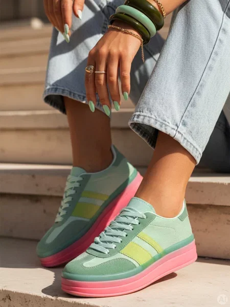 Sneakersy MOTIONA Dstreet niebieskie