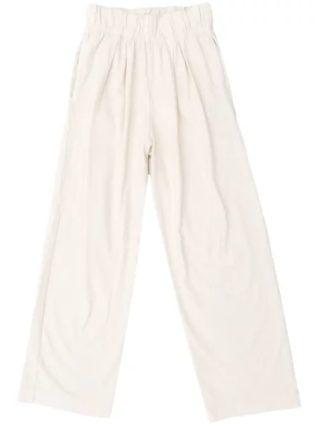 Pantaloni Les Tien alb
