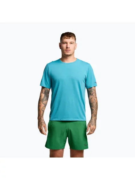 Tricou de alergare pentru bărbați Saucony Stopwatch SS skydiver heather