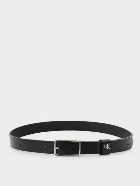 Кожаный ремень Calvin Klein черный