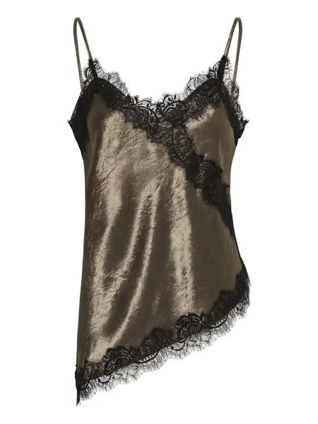 SOAKED IN LUXURY Top SLIrianne barna fekete