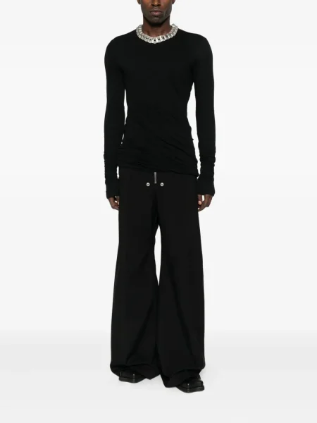 Pantaloni Rick Owens de lână negru