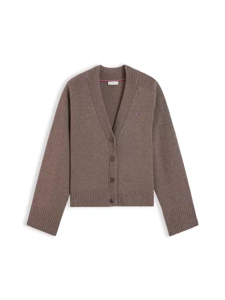 TOMMY HILFIGER Geacă tricotată ciocolatiu