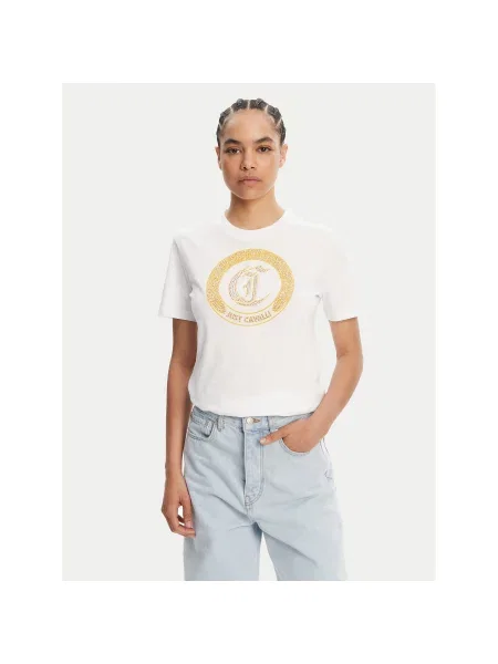 Just Cavalli T-Shirt Regular Fit λευκό