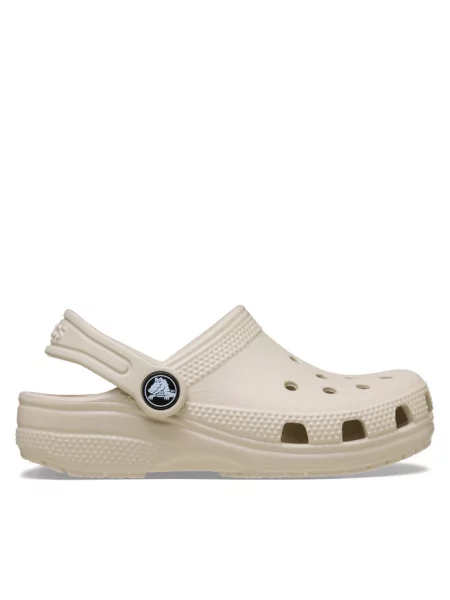 Klapki Crocs beżowe