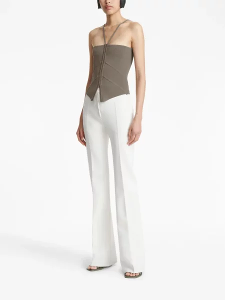 Palaidinė be rankovių Dion Lee korsetas pilka