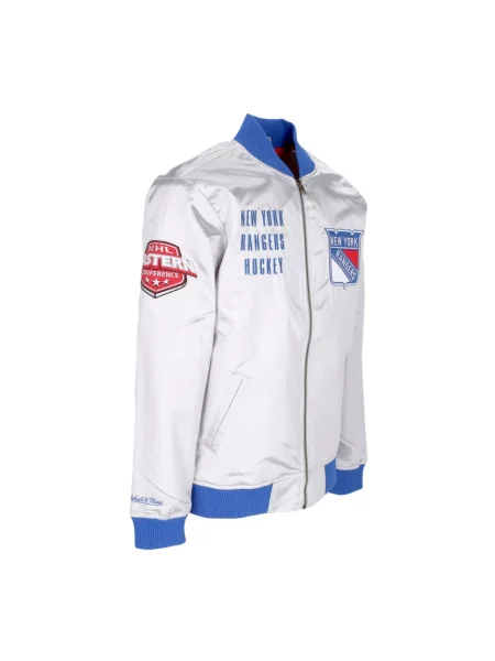 Kurtka bomber Mitchell & Ness szary