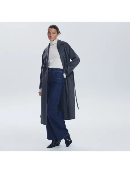 Reserved Džíny širokého střihu s vázáním indigo jeans