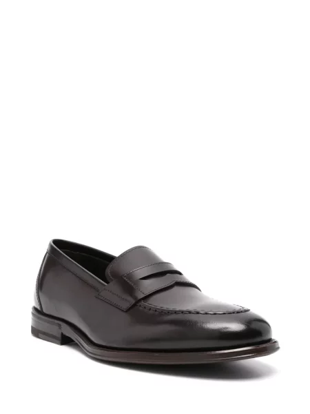 Kožené loafers Henderson Baracco hnědé