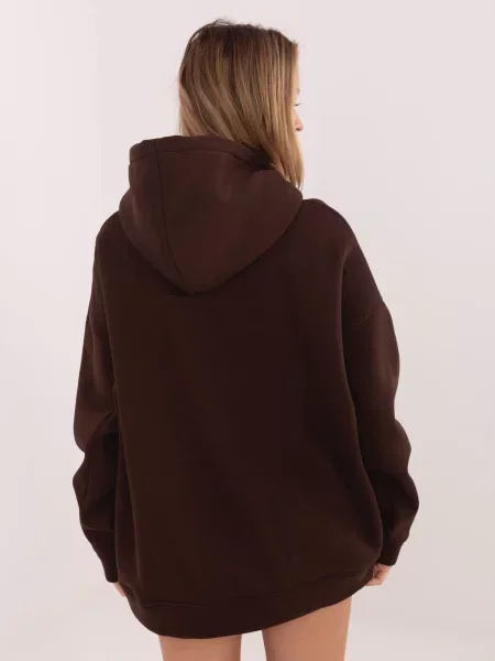 Geacă Rue Paris din jerseu maro