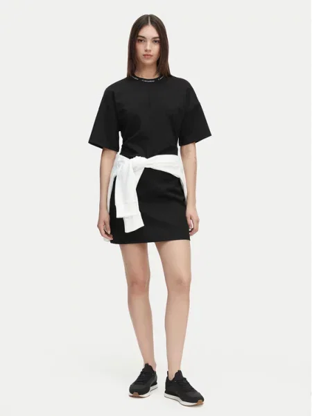 Calvin Klein Jeans Vsakodnevna obleka Boxy Fit črna