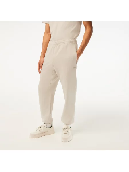 Lacoste Spodnie Dresowe Z Bawełny Organicznej beżowe