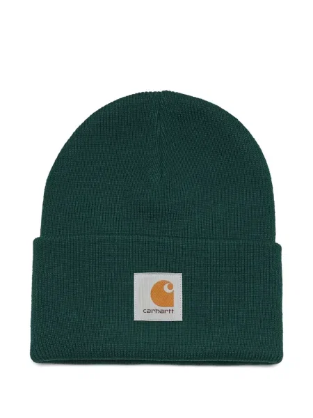 Căciulă Carhartt Wip cu autograf verde
