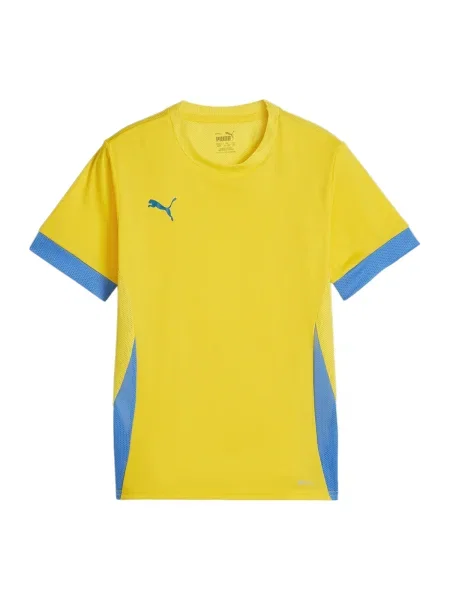 PUMA Tricou funcțional deschis / galben albastru