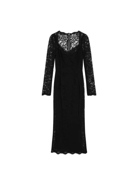 Sukienka midi Dolce And Gabbana czarna