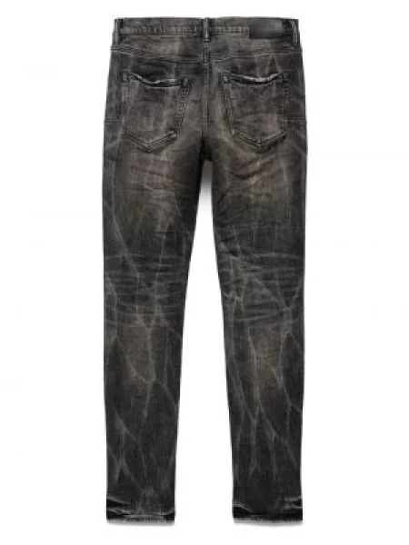 Skinny fit džinsai Purple Brand žemu liemeniu juoda