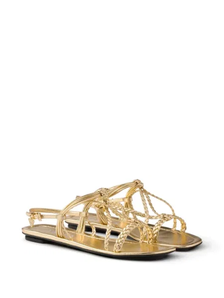 Sandale Prada din piele fără toc
