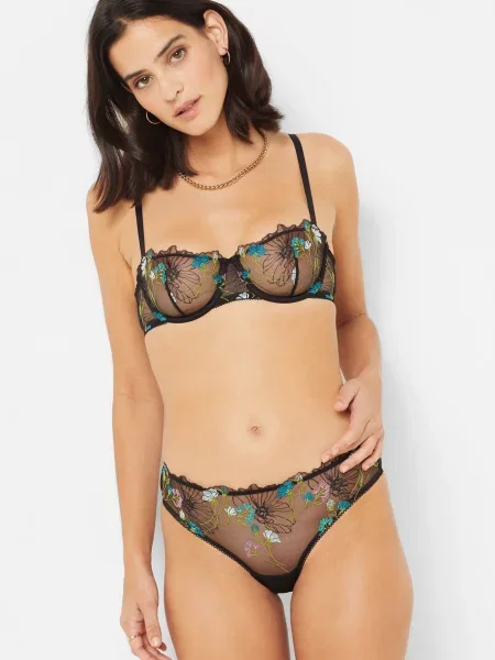 Бюстгальтер балконет Etam черный