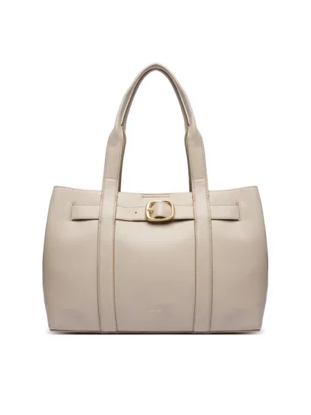 Calvin Klein Táska Buckle Medium Tote Ekru bézs