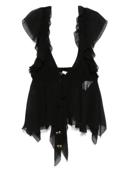 Bluză Chloé de mătase negru