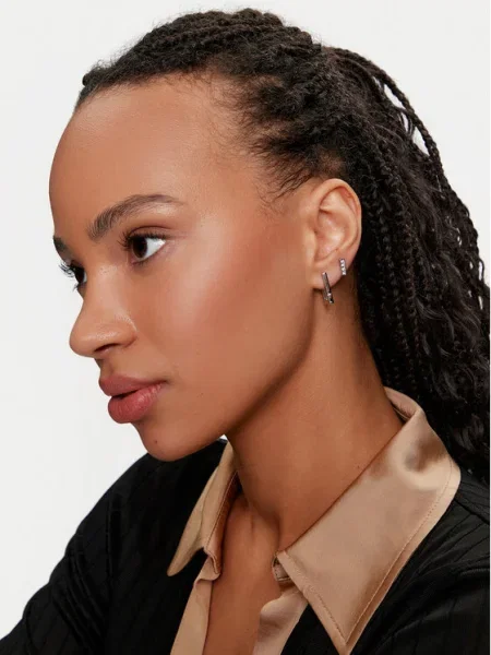 Cercei Calvin Klein argintiu