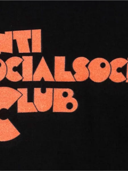 Mikina s kapucí Anti Social Social Club černá
