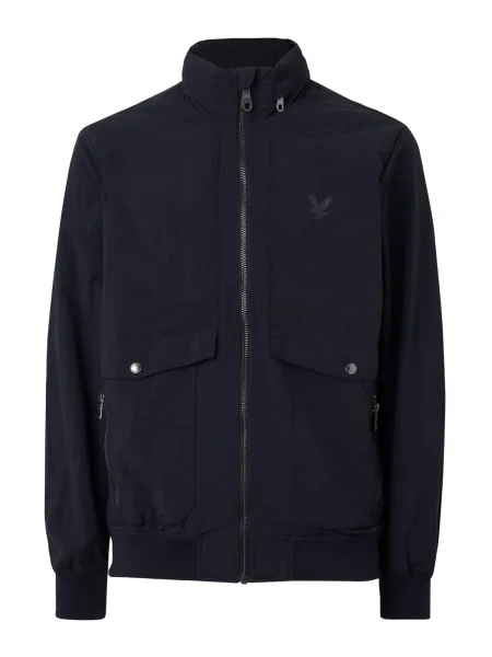 Lyle & Scott Prehodna jakna CRINKLE mornarska