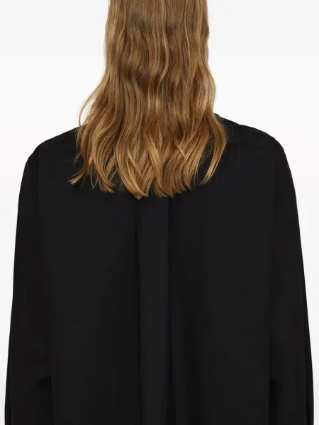 Копринена дълго риза Jil Sander черно
