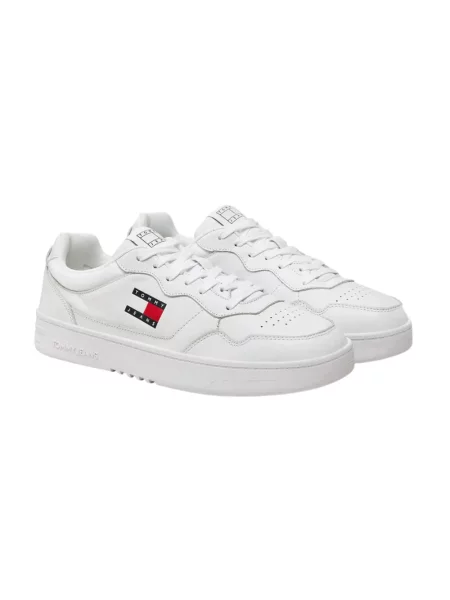 Jeansy Tommy Hilfiger skórzane zielone