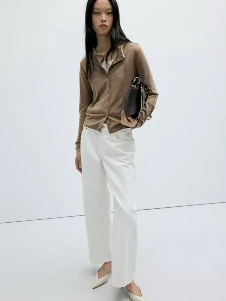 Кардиган MANGO LUCCAPK коричневий
