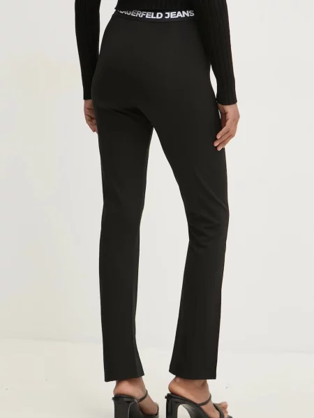 Легінси Karl Lagerfeld Jeans однотонні чорний