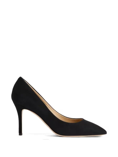 Pantofi cu toc Giuseppe Zanotti din piele de căprioară negru
